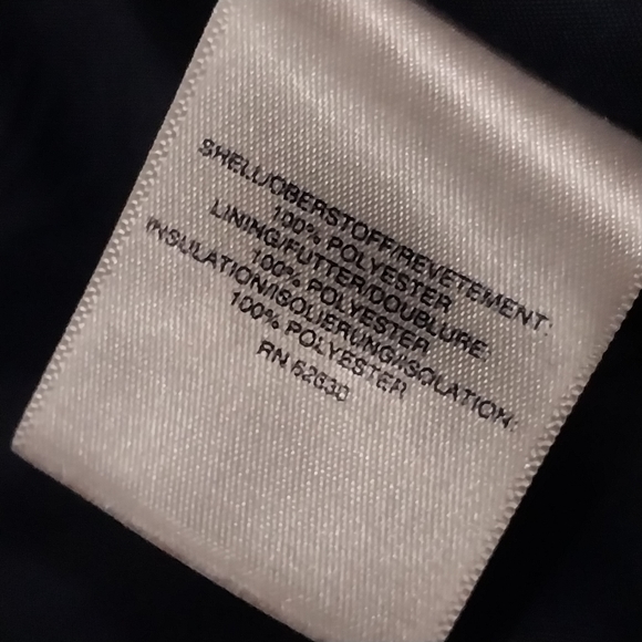 Lands End Navy Blue Quilted Jacket Coat Kids Size Small Lightweight Lined Jacket - Picture 5 of 5